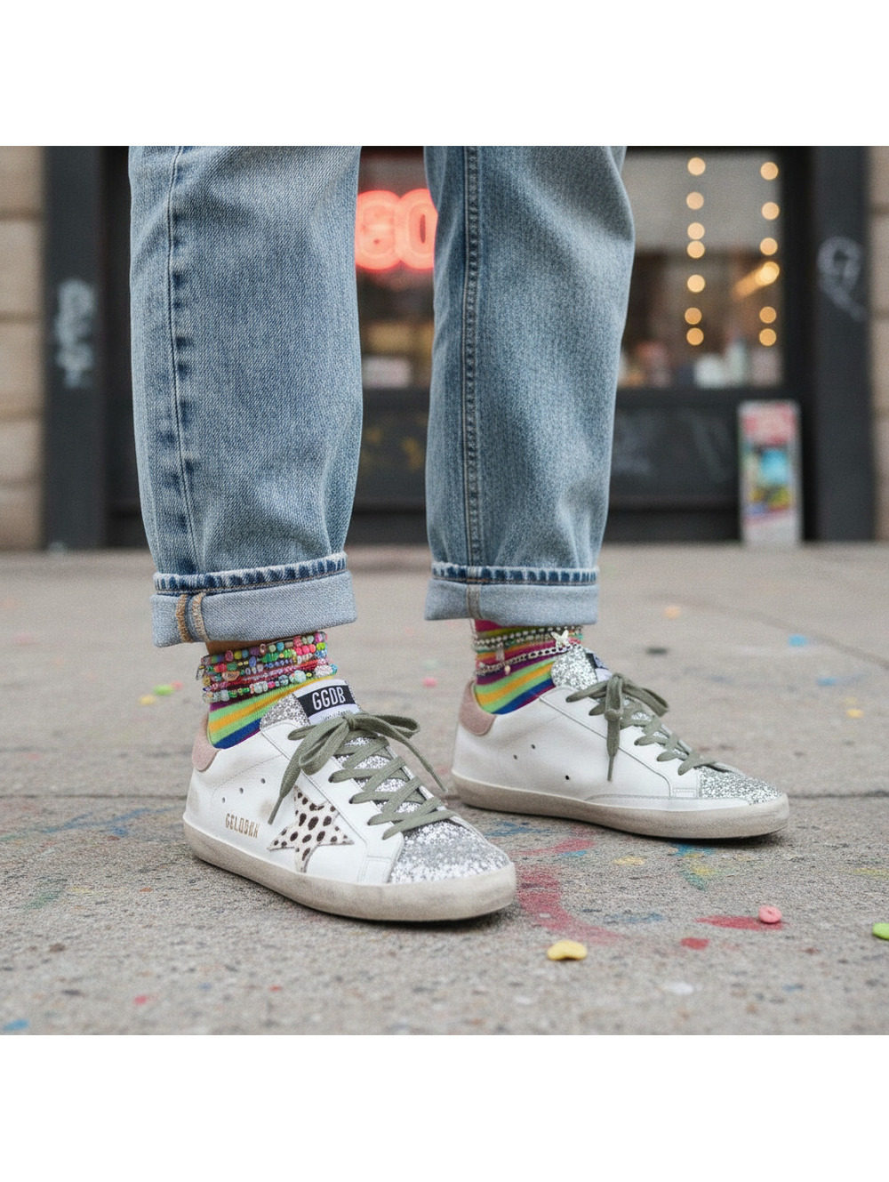 Golden Goose x REVOLVE Super-Star Sneakers - Size 9 US / 39 EU